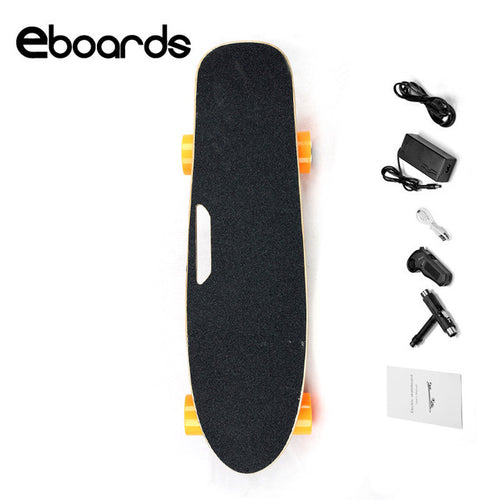 Eboards Fish Plate Electric Skateboard with Handle and Remote Control